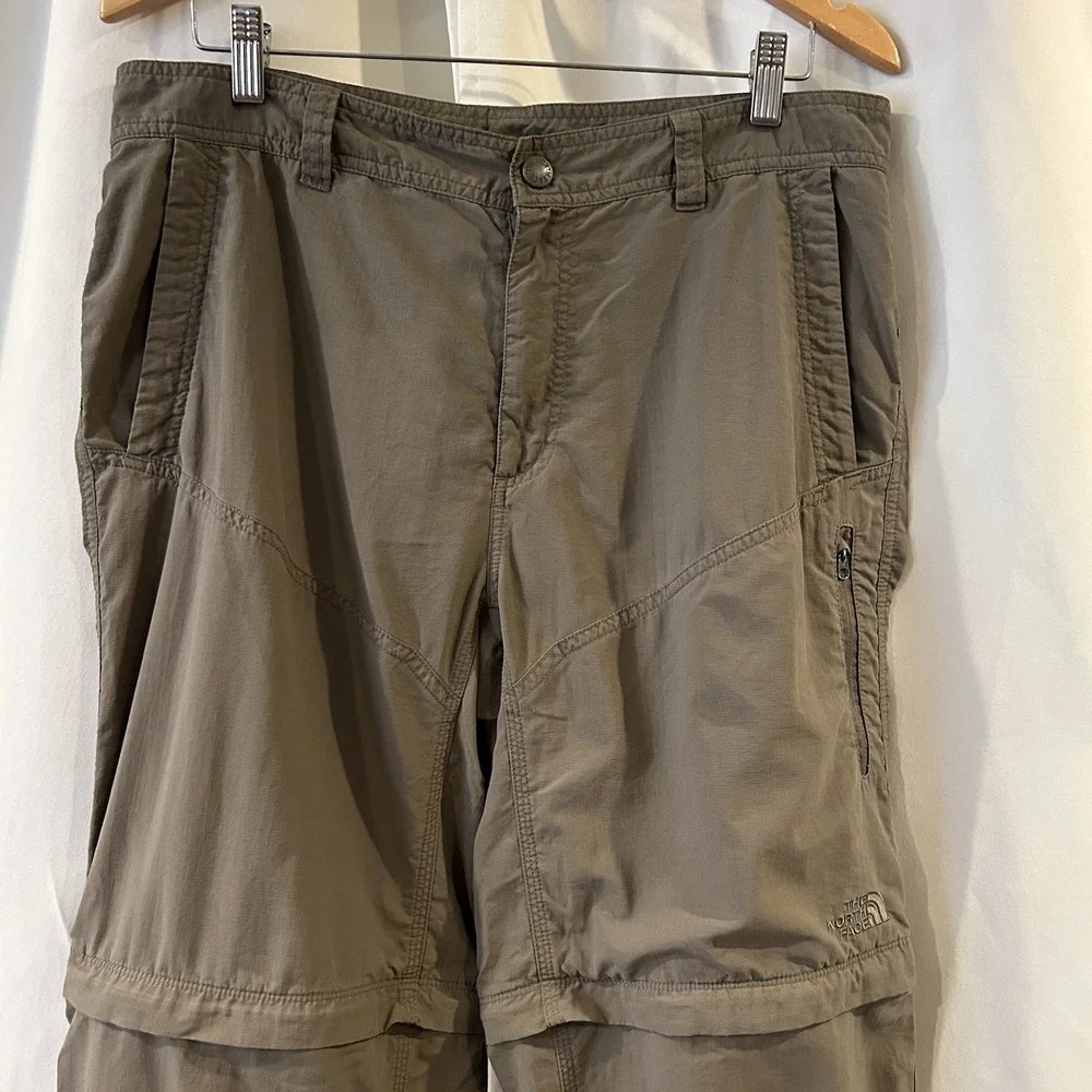 North Face‎ Convertible Hiking Pants Mens Size 34 Gorpcore Zip Off Nylon